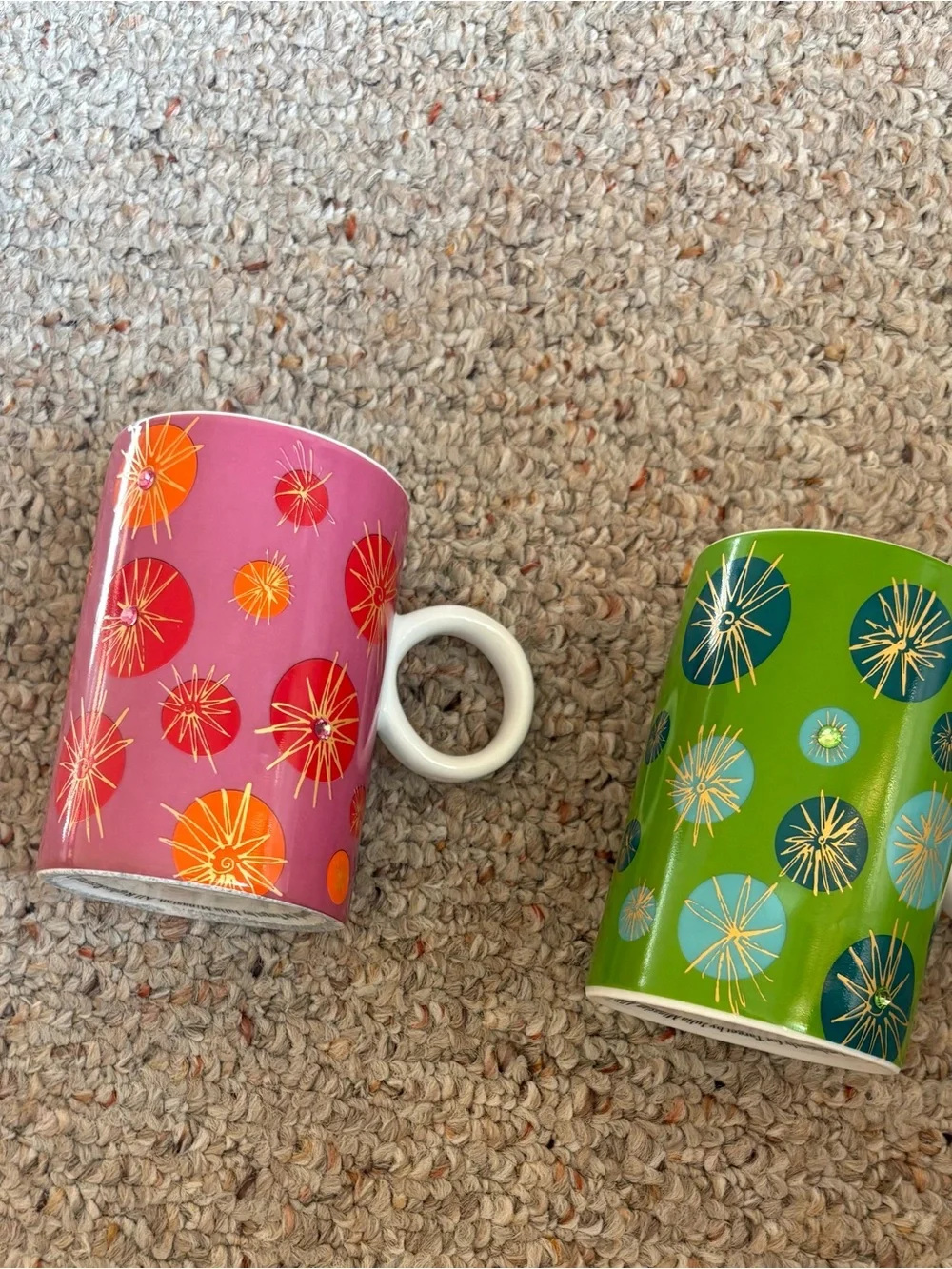 Colorful Starburst Mug Set with rhinestones by Julia Minasian for Target